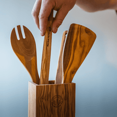 Olive Wood 5 PC Set Utensil Set